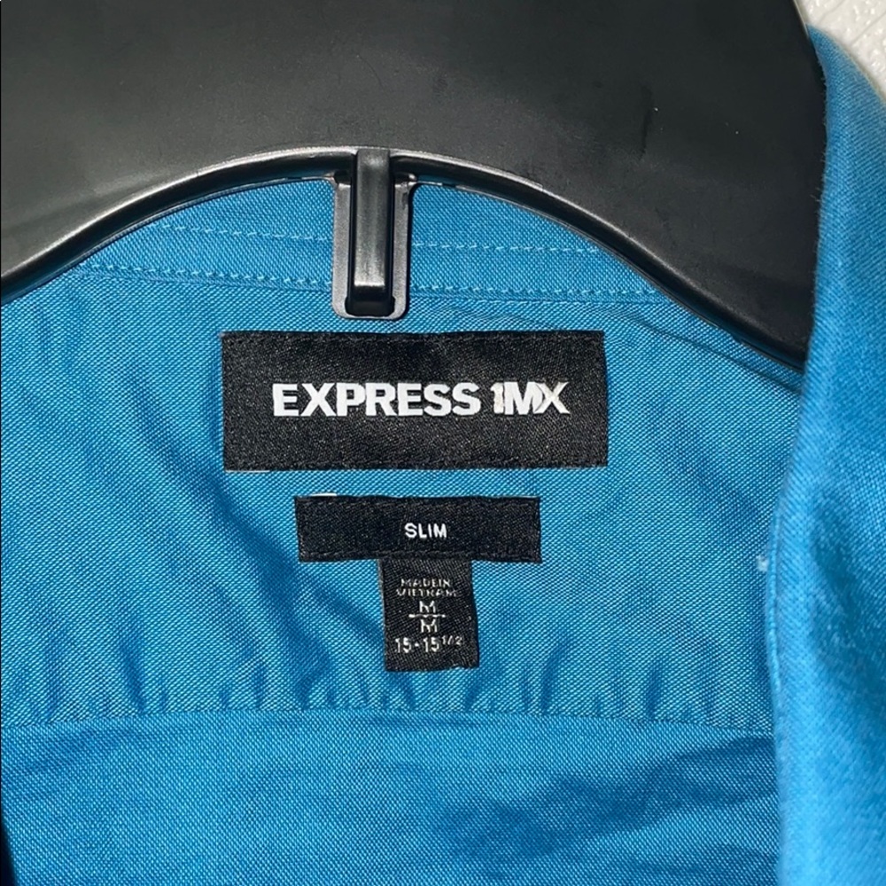 Blue Express Button-Up - Picture 4 of 4